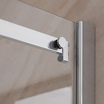 Перегородка в душевую нишу с откатной дверью