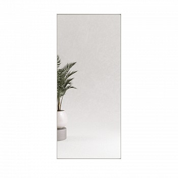 Прямоугольное зеркало в белой металлической раме MUSCA Slim XL (в тонкой раме) 200 см